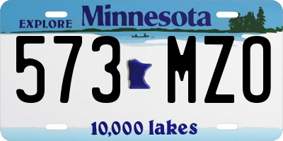 MN license plate 573MZO