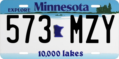 MN license plate 573MZY