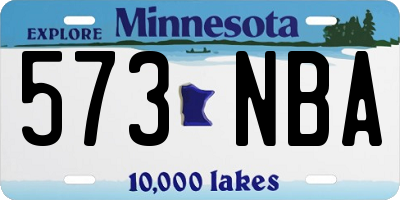 MN license plate 573NBA