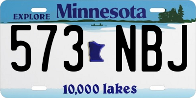 MN license plate 573NBJ