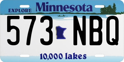 MN license plate 573NBQ