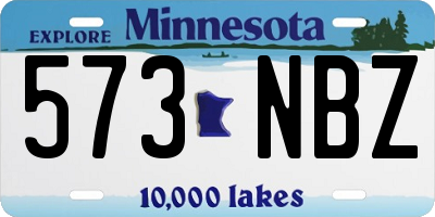 MN license plate 573NBZ