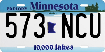 MN license plate 573NCU
