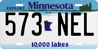MN license plate 573NEL