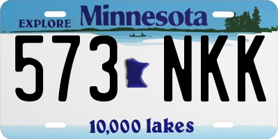 MN license plate 573NKK