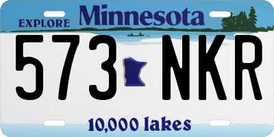 MN license plate 573NKR