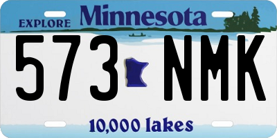 MN license plate 573NMK