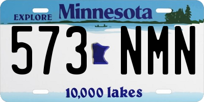 MN license plate 573NMN