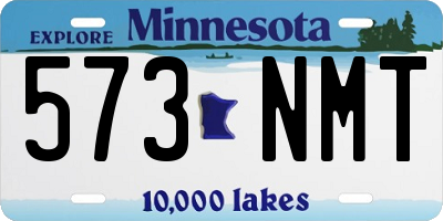 MN license plate 573NMT