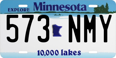 MN license plate 573NMY