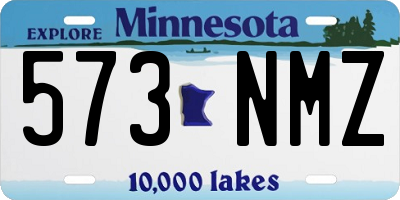 MN license plate 573NMZ