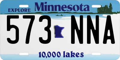 MN license plate 573NNA