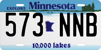 MN license plate 573NNB