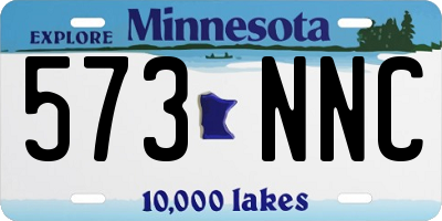MN license plate 573NNC