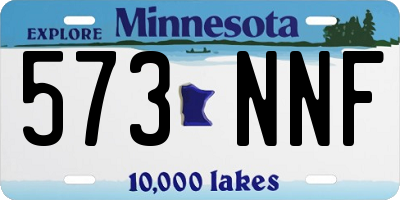 MN license plate 573NNF