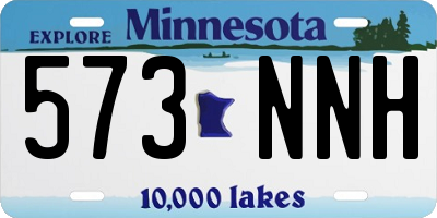 MN license plate 573NNH