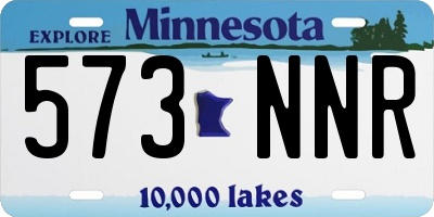 MN license plate 573NNR