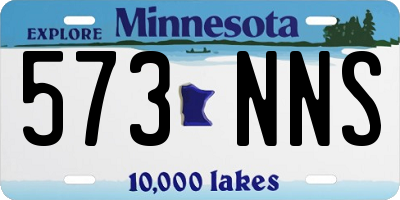 MN license plate 573NNS