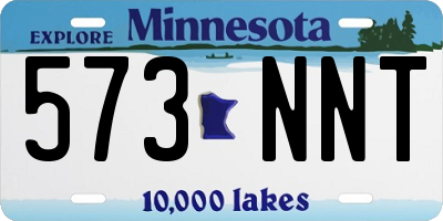 MN license plate 573NNT