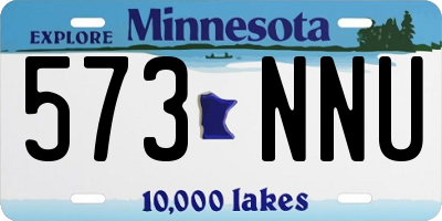 MN license plate 573NNU