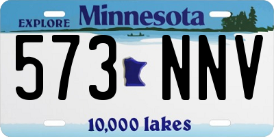 MN license plate 573NNV