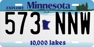 MN license plate 573NNW