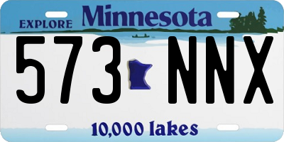 MN license plate 573NNX