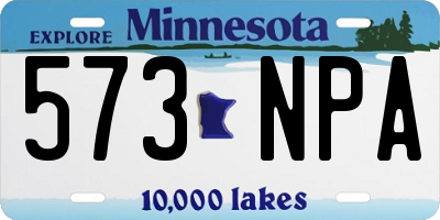 MN license plate 573NPA