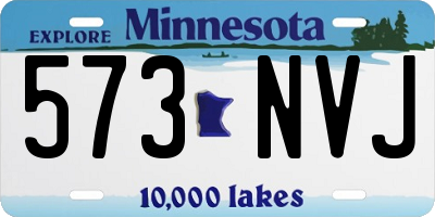 MN license plate 573NVJ