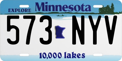MN license plate 573NYV