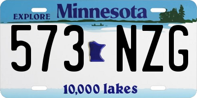 MN license plate 573NZG