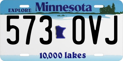 MN license plate 573OVJ