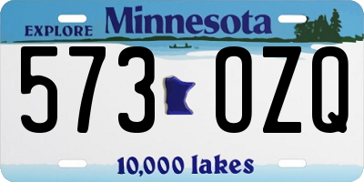 MN license plate 573OZQ