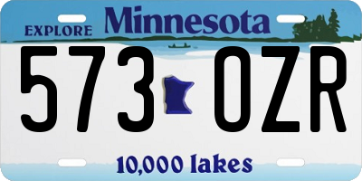 MN license plate 573OZR