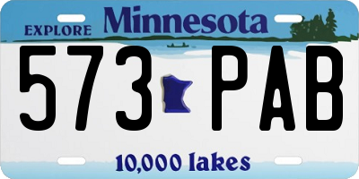 MN license plate 573PAB