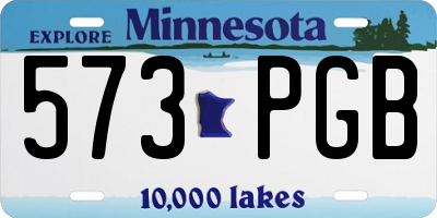 MN license plate 573PGB