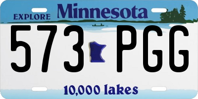 MN license plate 573PGG