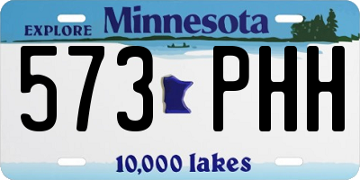 MN license plate 573PHH