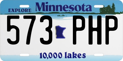 MN license plate 573PHP