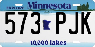 MN license plate 573PJK