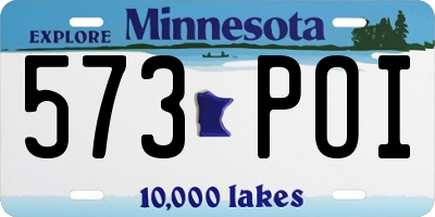 MN license plate 573POI