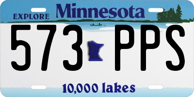 MN license plate 573PPS