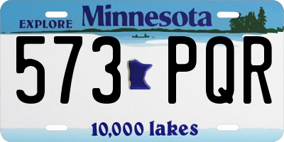 MN license plate 573PQR