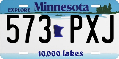 MN license plate 573PXJ