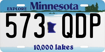 MN license plate 573QDP