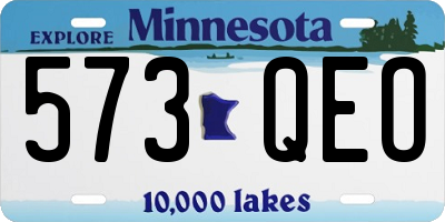 MN license plate 573QEO