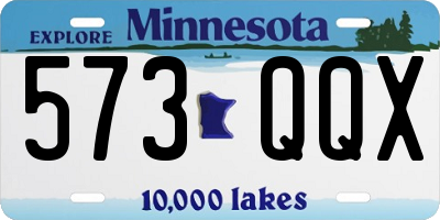 MN license plate 573QQX