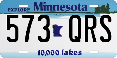 MN license plate 573QRS