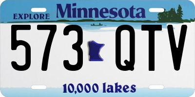 MN license plate 573QTV