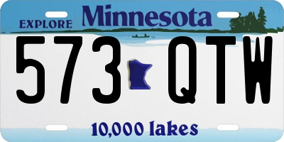 MN license plate 573QTW